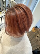 ネオリーブギンザ 銀座店(Neolive GINZA) (銀座) 前下がりショートボブ オレンジカラー