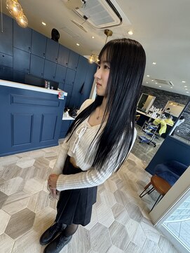 ラグ バイ シゲルカットクラブ 神田久志本店(lag) ナチュラルストレート×艶ロング
