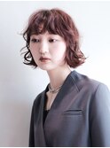 ボブミディアム前髪カットイメチェン_F41599