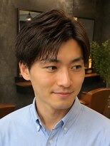 ルードノエル(Rue de noel)&nbsp;アップバングショート毛流れショート束感メンズパーマ