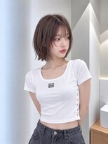 フォト 新宿三丁目(foto)&nbsp;髪質改善縮毛矯正地毛風ストレート切りっぱなしボブ
