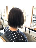 切りっぱなしボブ