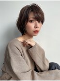 大人女性ダークカラー×甘辛ショートボブ