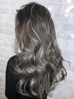 オーブ ヘアー ライブス 仙川店(AUBE HAIR RIVES) 【AUBE HAIR】ローバレイヤージュ_ウェーブフォギーパーマ