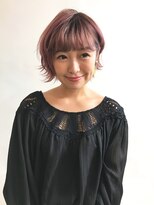 ビゼン 東伏見本店(hair make BIZEN) ピンクベージュカラー
