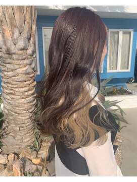 マリブヘアリゾート 太田店(malibu hair resort) イヤリングカラー/秋色/透明感カラー