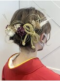 ボブでもできるミニシニヨンスタイル
