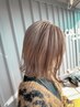 カット＋透明感カラー＋【Aujuaブレンド】トリートメント￥15500~