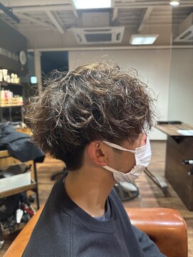 ランソ(RUNSO) ツーブロックマッシュパーマ