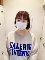 ロティー(loty)&nbsp;《miki》ミニボブ/ピンクカラー/縮毛矯正/ぱっつん前髪