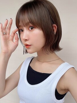 サンド クリア 横浜本店(sand clear) 結べないボブ×グレージュカラー