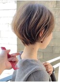 グレージュカラーくびれショートボブ