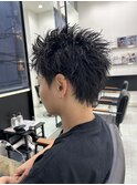 MEN'S HAIR カルマパーマ ダークアッシュ ニュアンスパーマ