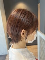 エイト 金沢店(EIGHT kanazawa)&nbsp;丸みショート×オレンジブラウン