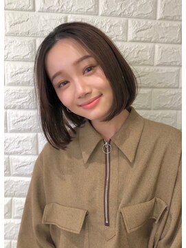 ロンドグロワール 大宮(Lond Gloire) 縛れるボブ/透明感モカグレージュ