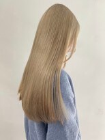 サンク 原宿 表参道(cinq)&nbsp;ミルクティーベージュカラーケアブリーチカラーピンクベージュ