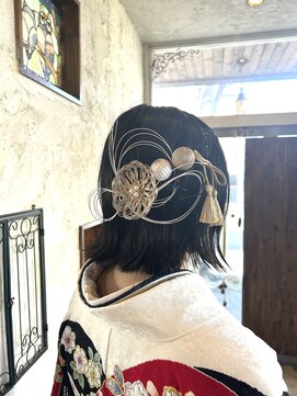 ヘアーデザイン アヴニール(hair design AVENIR) ボブを活かしたヘアセット