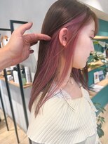 エミス バイ メルト 吉祥寺(emis by melt)&nbsp;【堀惠】インナーカラーピンク吉祥寺20代30代40代ブリーチ