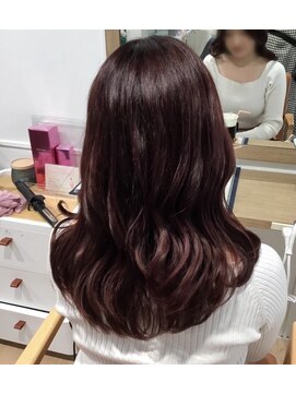 リジェール 金山店 レッドブラウン/レイヤー/ピンク/カシス/チェリー/金山/顔まわり