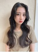 大人美人アッシュオリーブショコラアッシュ韓国風巻きモテ髪