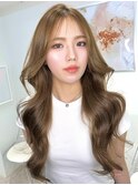 T22レイヤーカットブリーチなしダブルカラー透明感韓国風表参道