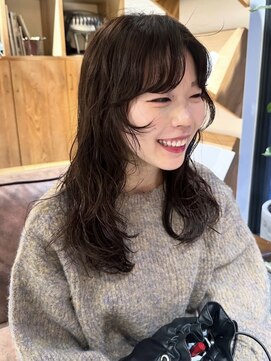 ルーム 烏丸(Room) ロングニュアンスパーマ/金田/enu烏丸/京都美容室