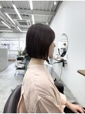 ぱつっとボブ/透け感ボブ/ショートボブ/まとまるボブ