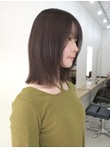 【mayu】ミディアムヘア/ブラウンカラー/縮毛矯正/四条/河原町