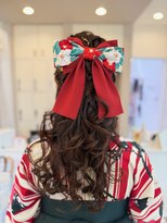 ヘアー ラウンジ シエル(Hair Lounge le Ciel)&nbsp;【はいからさん風】レトロかわいい編み込みハーフ