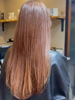 ヘアプレイスソル (HAIR PLACE SoL)&nbsp;艶髪ロング/ストレート/オレンジブラウン