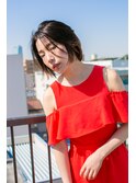 さりげないグラデーションカラーがおしゃれなショート