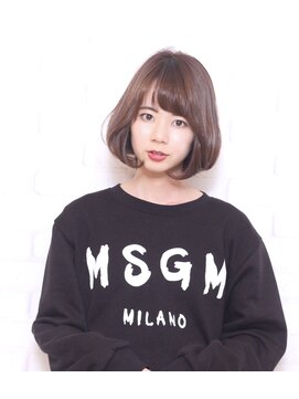 カグヤ ヘアーリンク 森小路店(華月 Hair L.I.N.C.) 内巻き×ボブ