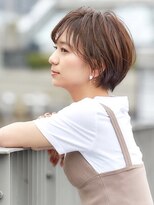 ダブルシースルーバングと抜け感のあるレイヤーショート【FONS】