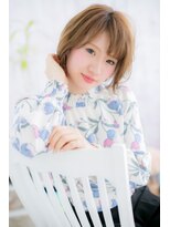 ミック ヘアアンドメイク アップ 駒込店(miq Hair&Make up)&nbsp;旬顔★前下がり♪ラブガーリーマッシュ