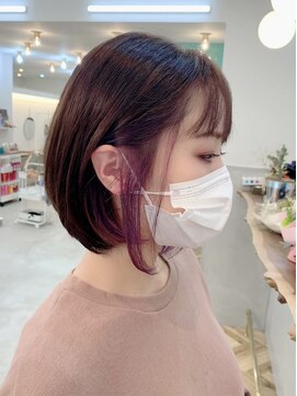 ロミー 本厚木(ROMMY.) おしゃれを飾るインナーカラー☆まとまるショートヘアROMMY.田中