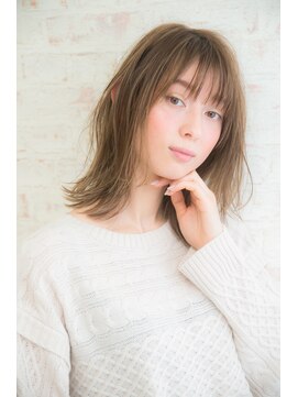 マティス 表参道(matiz) エアリーミディ☆透け感ペールベージュ☆ハイライト☆