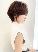 マッシュショート/ショートボブ/耳掛けショート/アッシュ