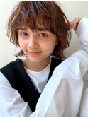 【loki】エアウェーブパーマ×ミディアムレイヤー