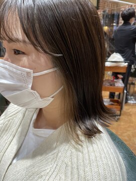 チップタップ 町田店(tip top) 切りっぱなしBOB × ナチュラルイヤリングカラー