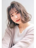 【米倉かずひさ】ミニボブ　外ハネボブ　ペールベージュ