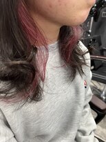 アローズ 荒尾店(arose)&nbsp;顔まわりレイヤーイヤリングカラーチェリーレッド