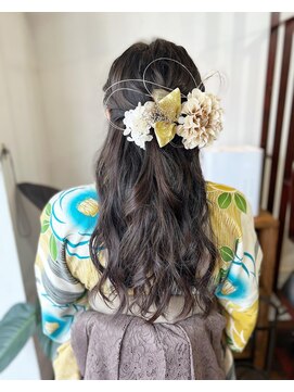 ラトリエコンタン(L´atelier Content) 水引 金箔 成人式ヘア 卒業式ヘア 袴ヘア 振袖ヘア/miho