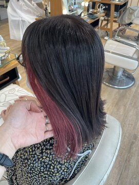 ネオリーブ チロル 横浜西口店(Neolive CiroL.) 美髪　艶ブラウン×ピンクインナーカラー