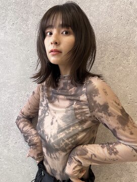 アース 三軒茶屋店(HAIR&MAKE EARTH) 三軒茶屋_レディース_セミロング_コテ巻き_くびれ巻き_ボブ_小顔