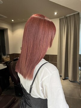 ネオリーブ チロル 横浜西口店(Neolive CiroL.) チェリーレッド　ハイトーンカラー