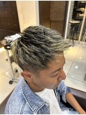 メッシュキャップ ハイライト スパイキーショート