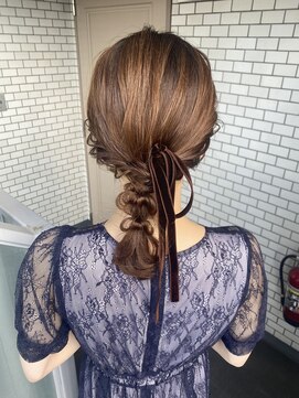 ソノ(sono) ボブ編み下ろし　ボブアレンジ　編み下ろし　参列ヘア