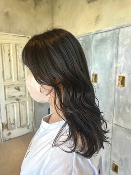 ニュイ(NUIT) ダブルカラーミルクティーベージュカラーブルーブラックブリーチ