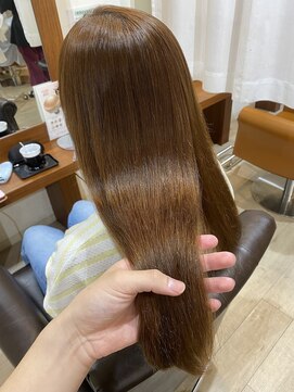 ソワン ドゥ ブレス エルネ 立花店(soin de brace elne) ビカクストレート/酸性ストレート/縮毛矯正/艶髪/ライトブラウン