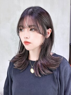 アイティーバイアルバム 八王子店(IT by ALBUM) レイヤーカットアッシュブラックベビーピンク_ba513191